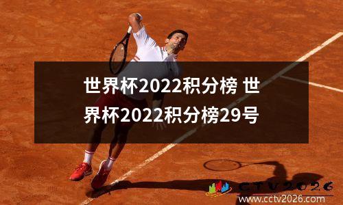 世界杯2022积分榜 世界杯2022积分榜29号