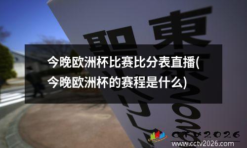 今晚欧洲杯比赛比分表直播(今晚欧洲杯的赛程是什么)