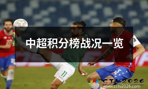 中超积分榜战况一览