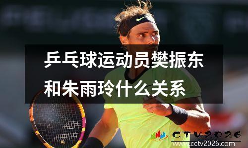 乒乓球运动员樊振东和朱雨玲什么关系