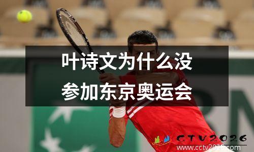 叶诗文为什么没参加东京奥运会