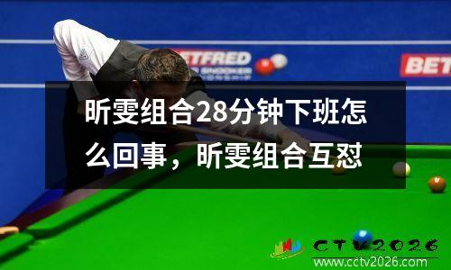 昕雯组合28分钟下班怎么回事，昕雯组合互怼