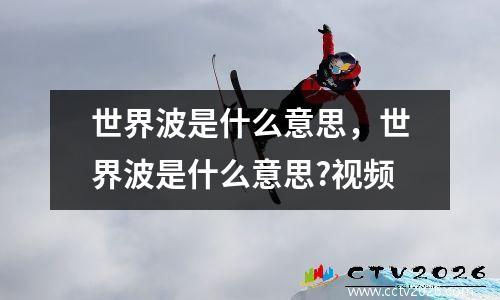 世界波是什么意思，世界波是什么意思?视频