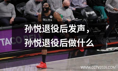 孙悦退役后发声，孙悦退役后做什么
