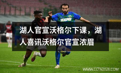 湖人官宣沃格尔下课，湖人喜讯沃格尔官宣浓眉