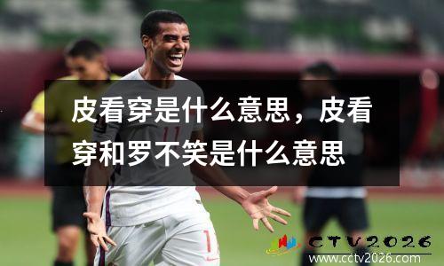 皮看穿是什么意思，皮看穿和罗不笑是什么意思