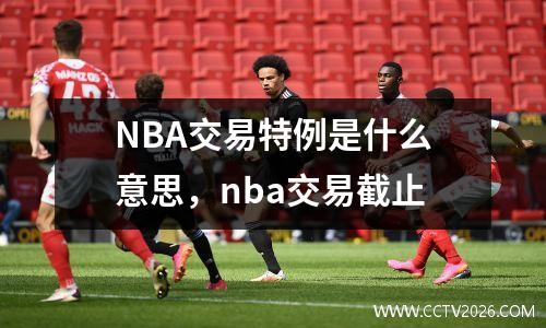 NBA交易特例是什么意思，nba交易截止