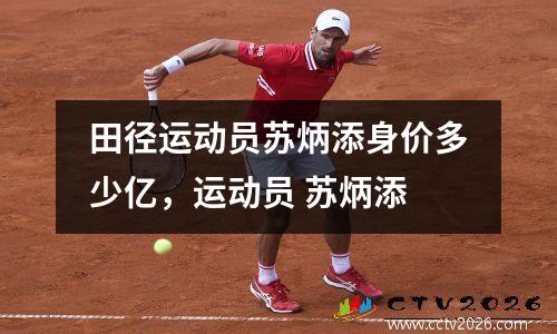 田径运动员苏炳添身价多少亿，运动员 苏炳添