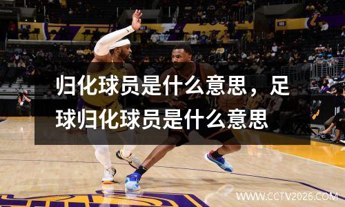 归化球员是什么意思，足球归化球员是什么意思