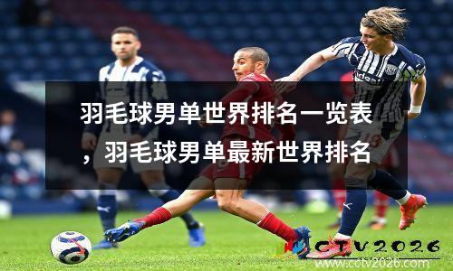 羽毛球男单世界排名一览表，羽毛球男单最新世界排名