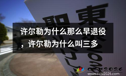 许尔勒为什么那么早退役，许尔勒为什么叫三多