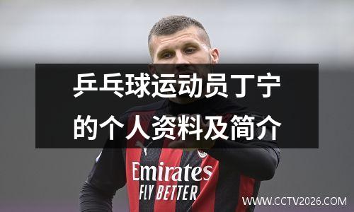 乒乓球运动员丁宁的个人资料及简介