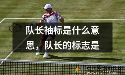 队长袖标是什么意思，队长的标志是