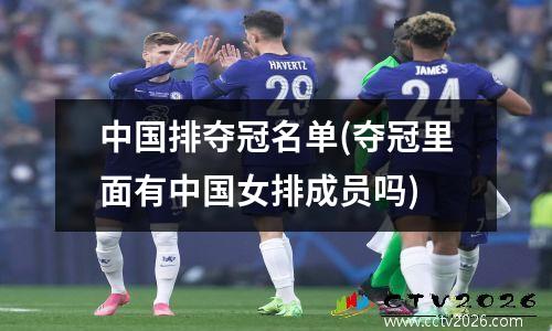 中国排夺冠名单(夺冠里面有中国女排成员吗)