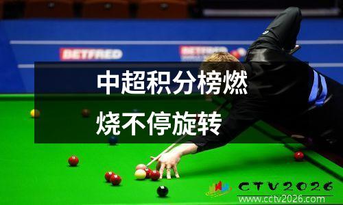 中超积分榜燃烧不停旋转