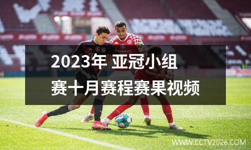 2023年 亚冠小组赛十月赛程赛果视频