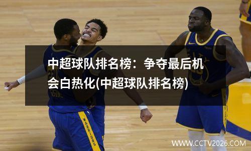 中超球队排名榜：争夺最后机会白热化(中超球队排名榜)