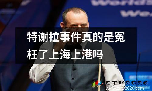 特谢拉事件真的是冤枉了上海上港吗