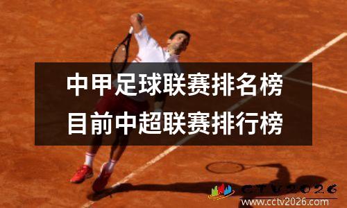 中甲足球联赛排名榜目前中超联赛排行榜