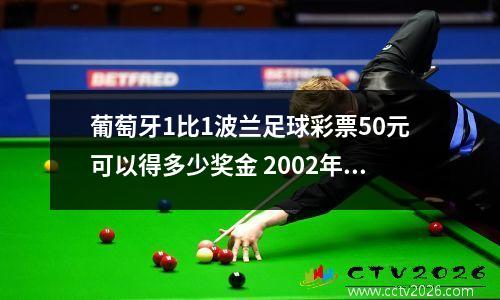 葡萄牙1比1波兰足球彩票50元可以得多少奖金 2002年世界杯彩票结果