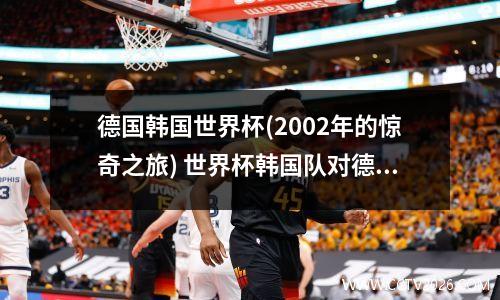 德国韩国世界杯(2002年的惊奇之旅) 世界杯韩国队对德国队