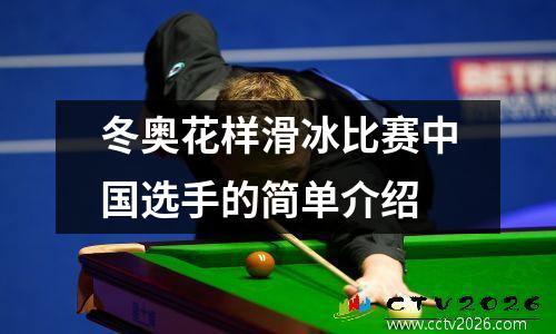 冬奥花样滑冰比赛中国选手的简单介绍