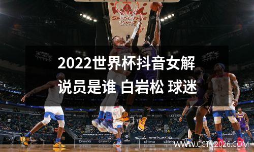 2022世界杯抖音女解说员是谁 白岩松 球迷