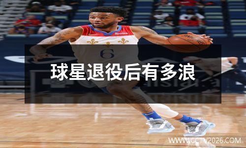 球星退役后有多浪