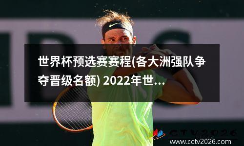 世界杯预选赛赛程(各大洲强队争夺晋级名额) 2022年世界杯中北美加勒比区预选赛