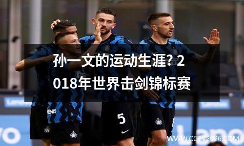 孙一文的运动生涯? 2018年世界击剑锦标赛
