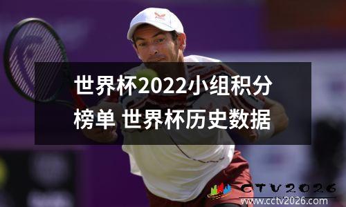 世界杯2022小组积分榜单 世界杯历史数据