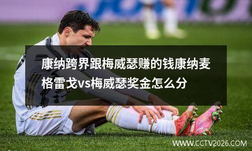 康纳跨界跟梅威瑟赚的钱康纳麦格雷戈vs梅威瑟奖金怎么分