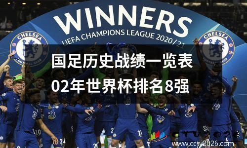 国足历史战绩一览表 02年世界杯排名8强