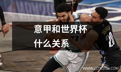 意甲和世界杯什么关系