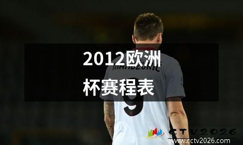 2012欧洲杯赛程表