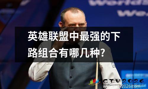 英雄联盟中最强的下路组合有哪几种?
