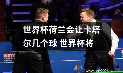 世界杯荷兰会让卡塔尔几个球 世界杯将