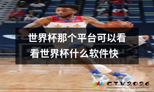 世界杯那个平台可以看 看世界杯什么软件快