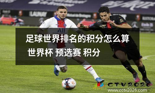 足球世界排名的积分怎么算 世界杯 预选赛 积分