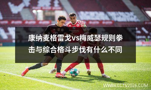 康纳麦格雷戈vs梅威瑟规则拳击与综合格斗步伐有什么不同