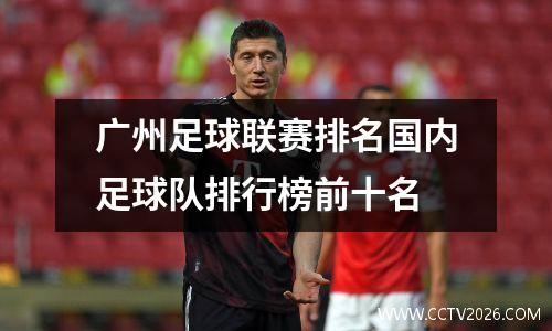 广州足球联赛排名国内足球队排行榜前十名
