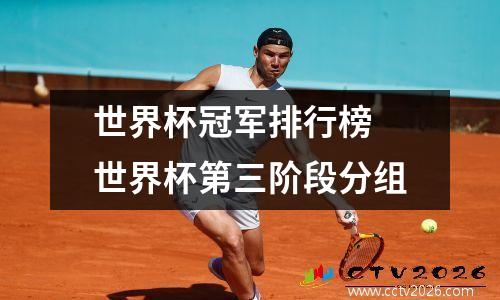 世界杯冠军排行榜 世界杯第三阶段分组