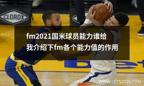 fm2021国米球员能力谁给我介绍下fm各个能力值的作用