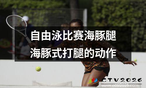 自由泳比赛海豚腿海豚式打腿的动作