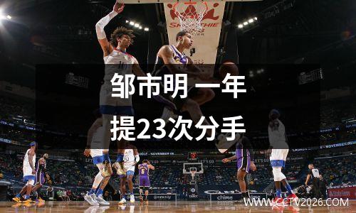 邹市明 一年提23次分手