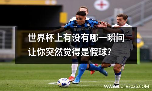 世界杯上有没有哪一瞬间让你突然觉得是假球?