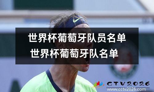 世界杯葡萄牙队员名单 世界杯葡萄牙队名单