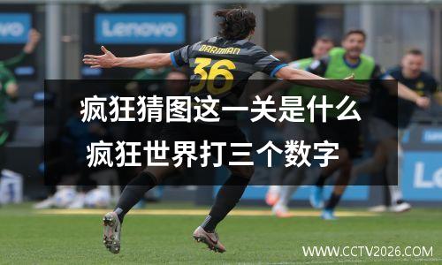疯狂猜图这一关是什么 疯狂世界打三个数字