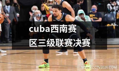 cuba西南赛区三级联赛决赛