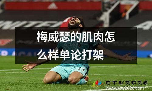 梅威瑟的肌肉怎么样单论打架